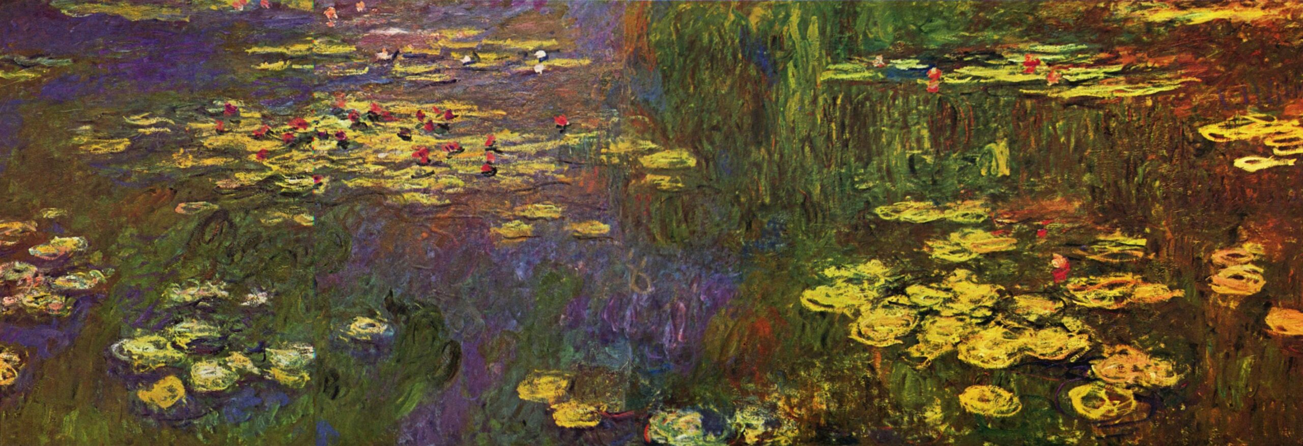 Les Nymphéas de Claude Monet - oeuvre offerte à la France au lendemain de l'armistice de 1918 comme symbole de paix.