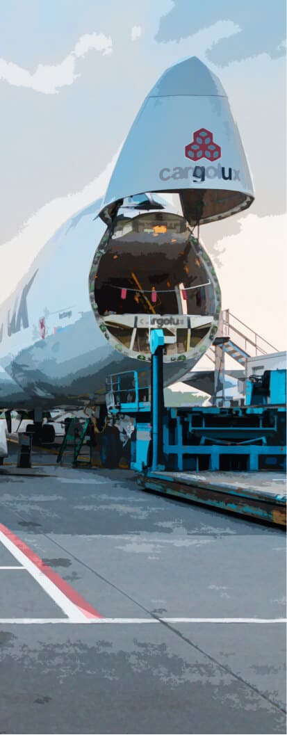 Avion Cargo pour la logistique internationale des oeuvres d'art par Fortius
